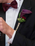 Purple Cala Lily Boutonniere