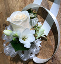 White Rose and Cala Lily Wrist Corsage