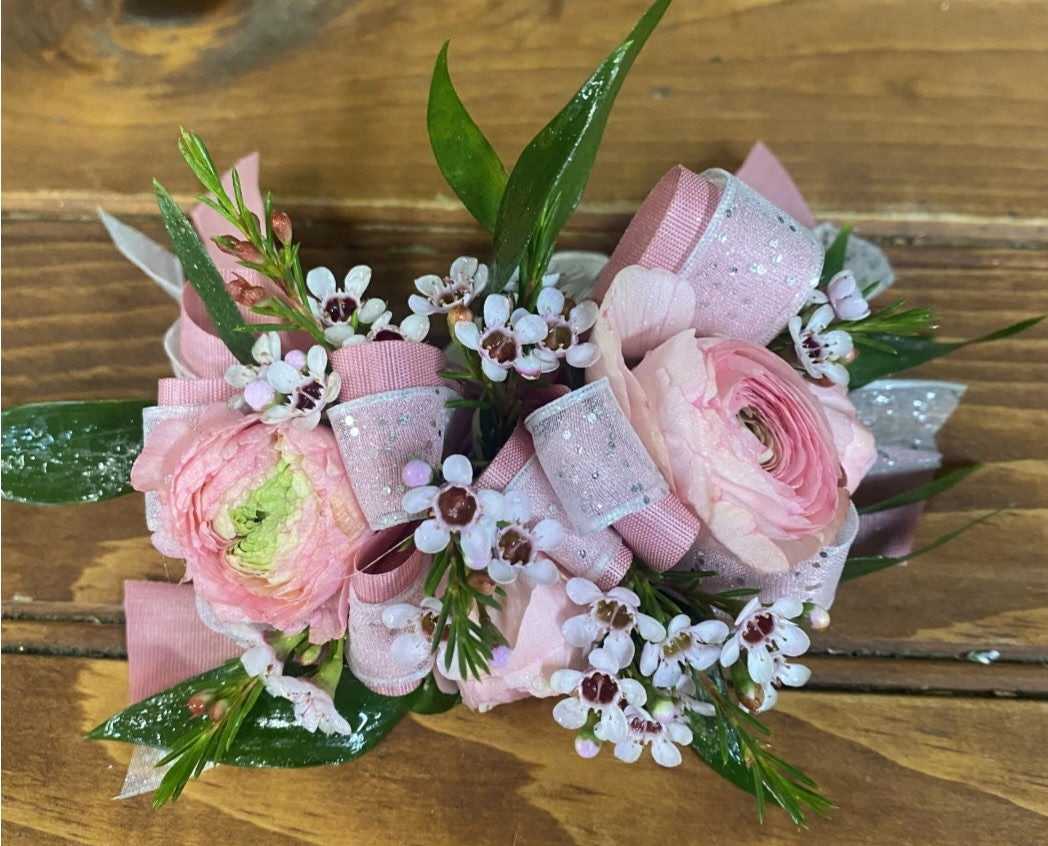 Blush Pink Wrist Corsage