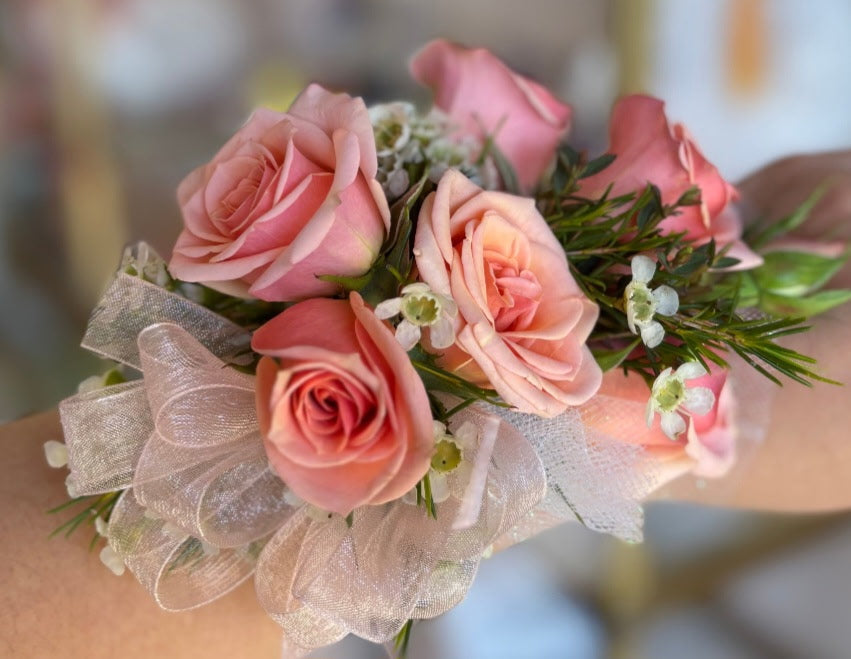 Blush Rose Wrist Corsage