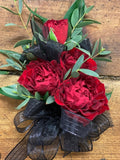 Red Burst Wrist Corsage