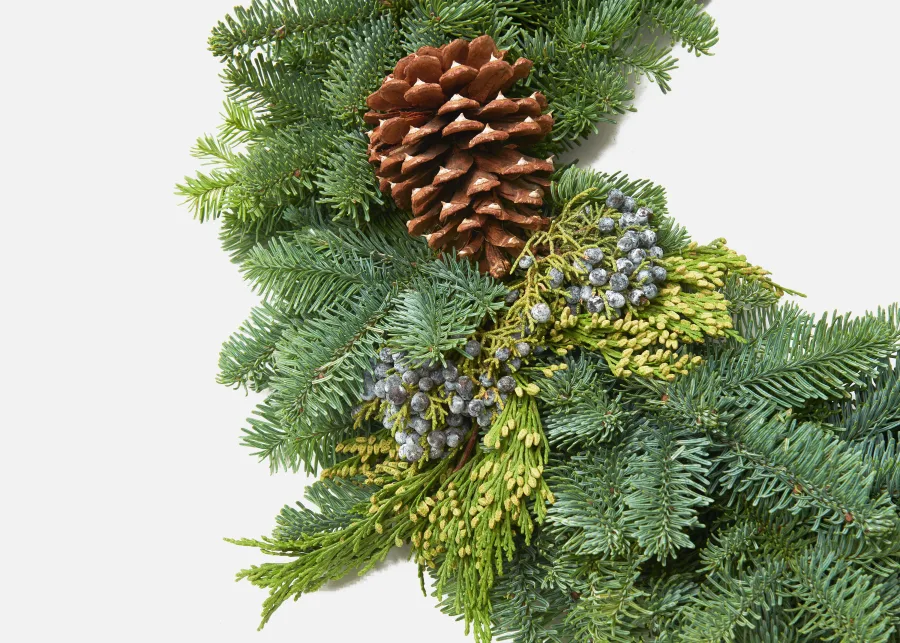 Holiday Candle Ring Wreath