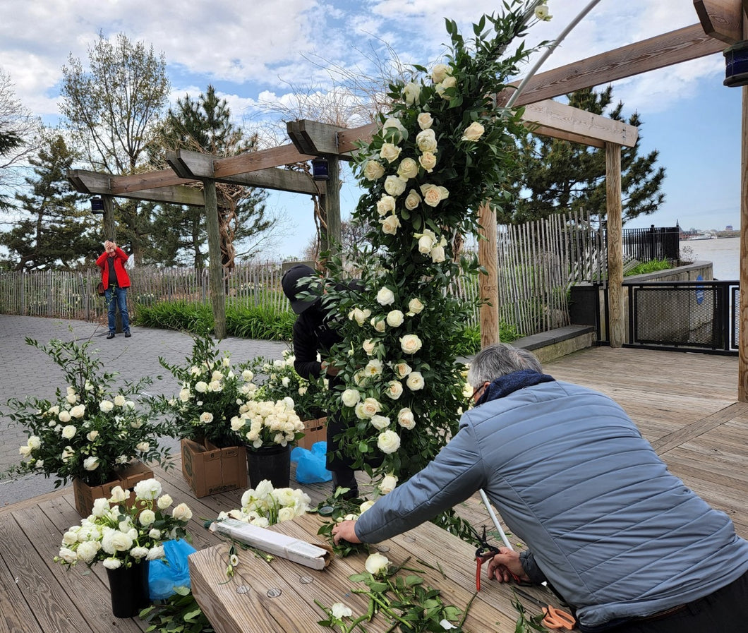 On Site Wedding Arch Decoration